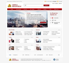 中國上海英文版網站設計